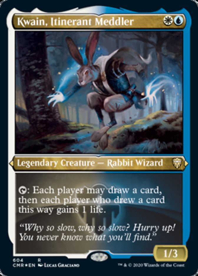 Kwain, Itinerant Meddler (Etched) [Commander Legends] | Gear Gaming Bentonville