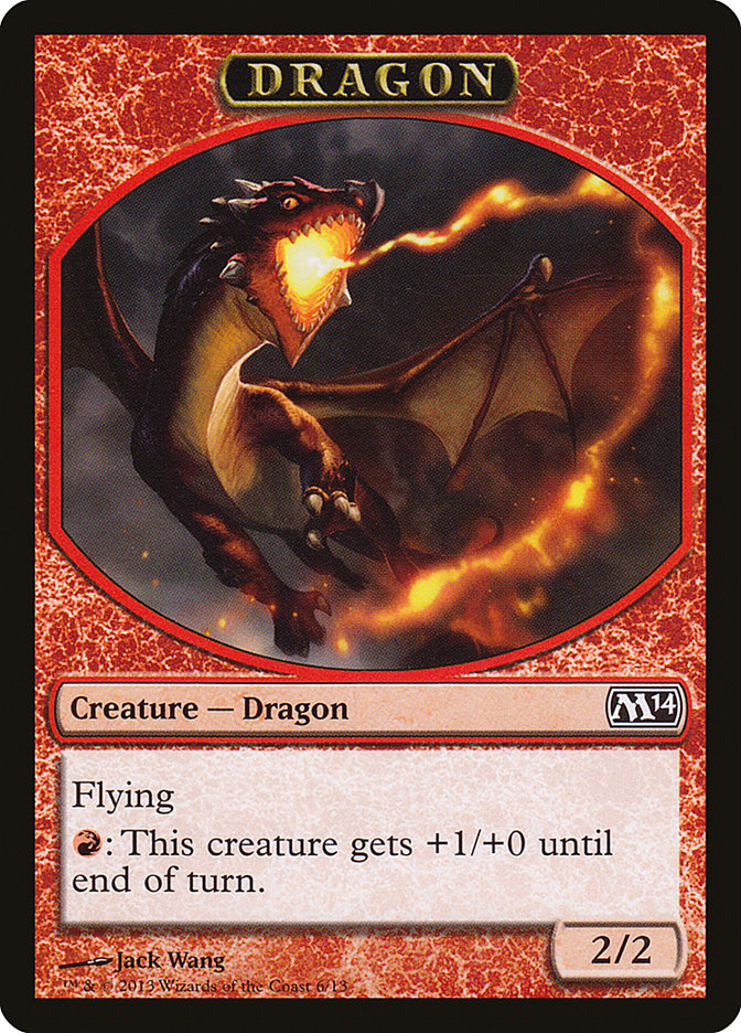 Dragon Token [Magic 2014 Tokens] | Gear Gaming Bentonville