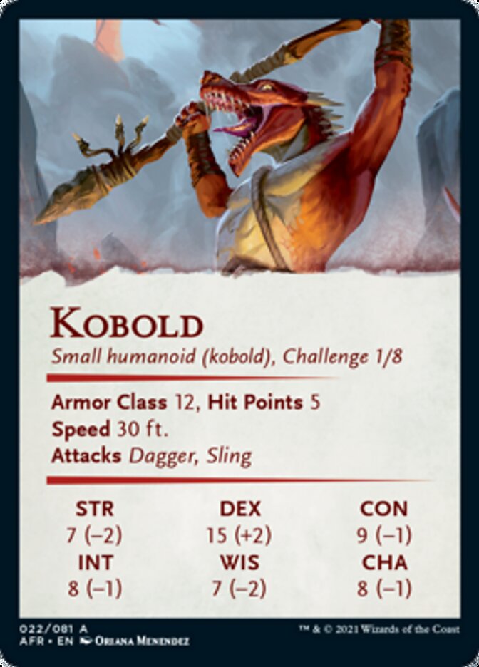 Kobold Art Card [Dungeons & Dragons: Adventures in the Forgotten Realms Art Series] | Gear Gaming Bentonville