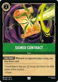 Signed Contract (101/204) [Fabled] | Gear Gaming Bentonville