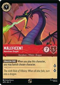Maleficent - Monstrous Dragon (Store Championship Participant) (4) [Disney Lorcana Promo Cards] | Gear Gaming Bentonville