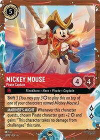 Mickey Mouse - Pirate Captain (Disney Cruise Promo) (13) [Disney Lorcana Promo Cards] | Gear Gaming Bentonville