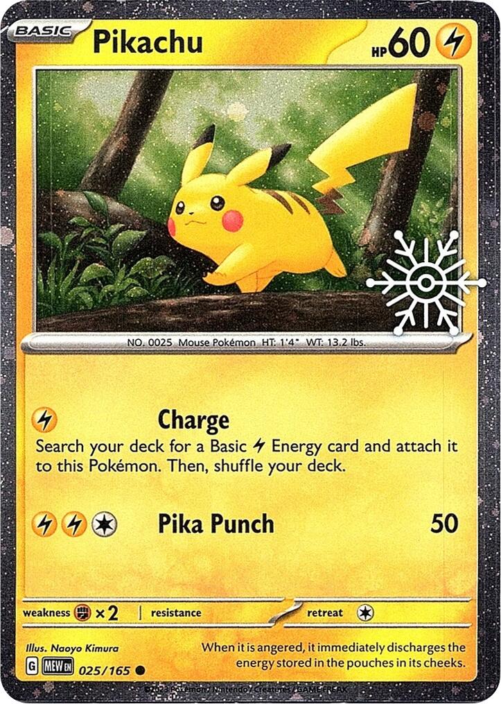 Pikachu (025/165) (Holoiday Calendar) [Miscellaneous Cards] | Gear Gaming Bentonville