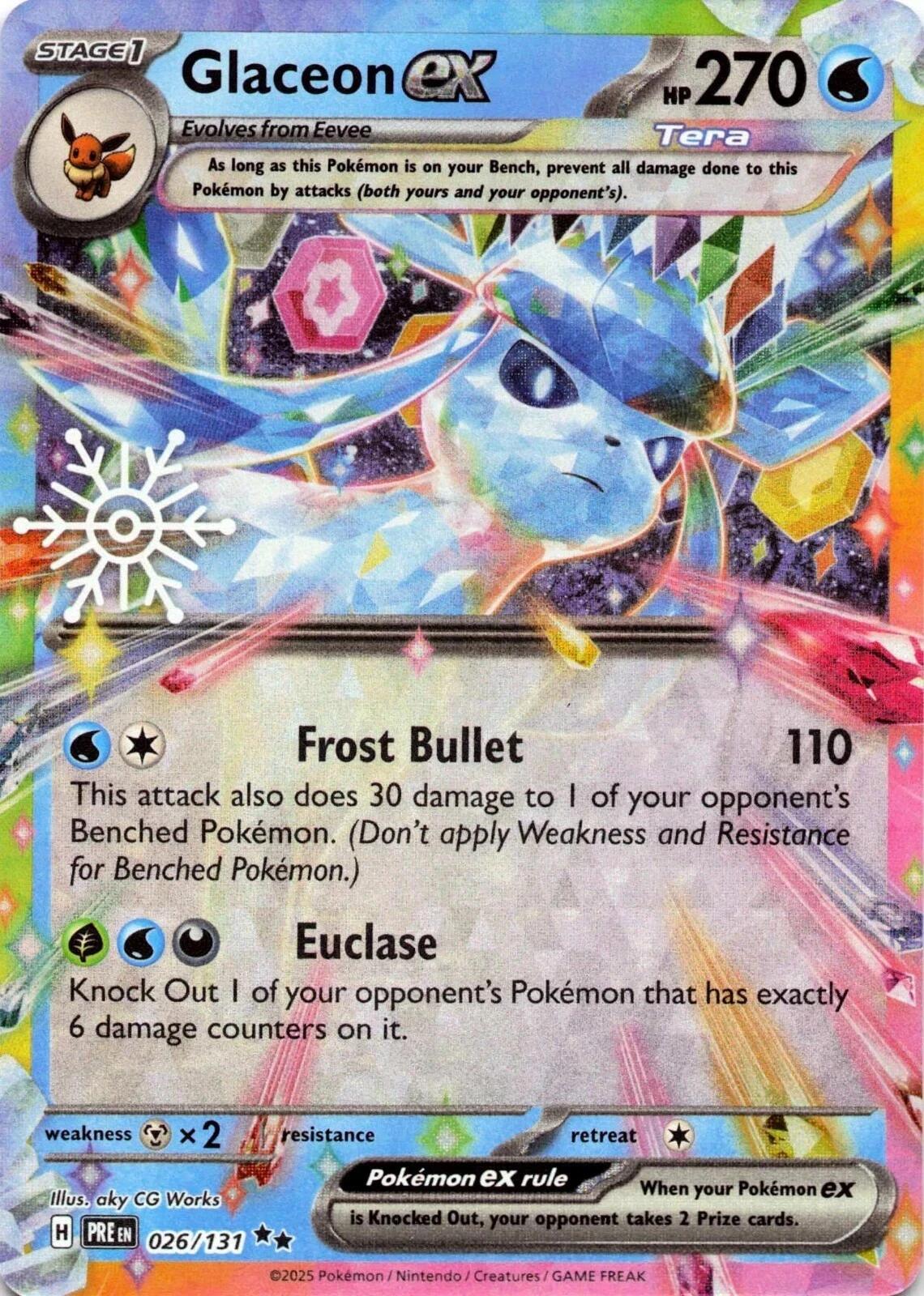 Glaceon ex (026/131) (Holiday Calendar) [Miscellaneous Cards] | Gear Gaming Bentonville