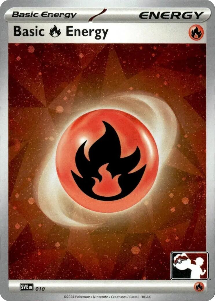 Basic Fire Energy (010) (Cosmos Holo) [Prize Pack Series Seven] | Gear Gaming Bentonville