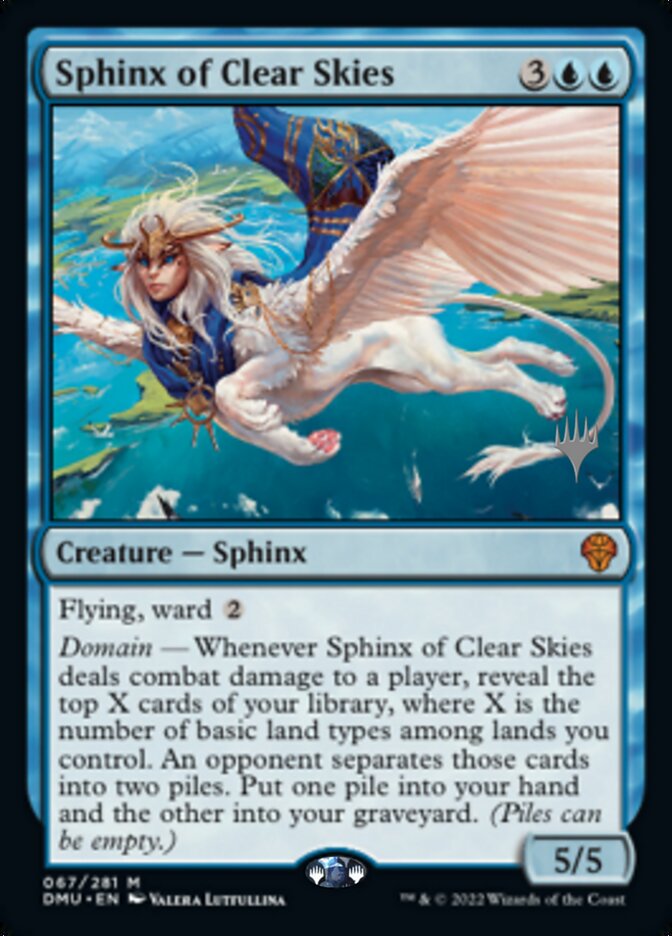 Sphinx of Clear Skies (Promo Pack) [Dominaria United Promos] | Gear Gaming Bentonville