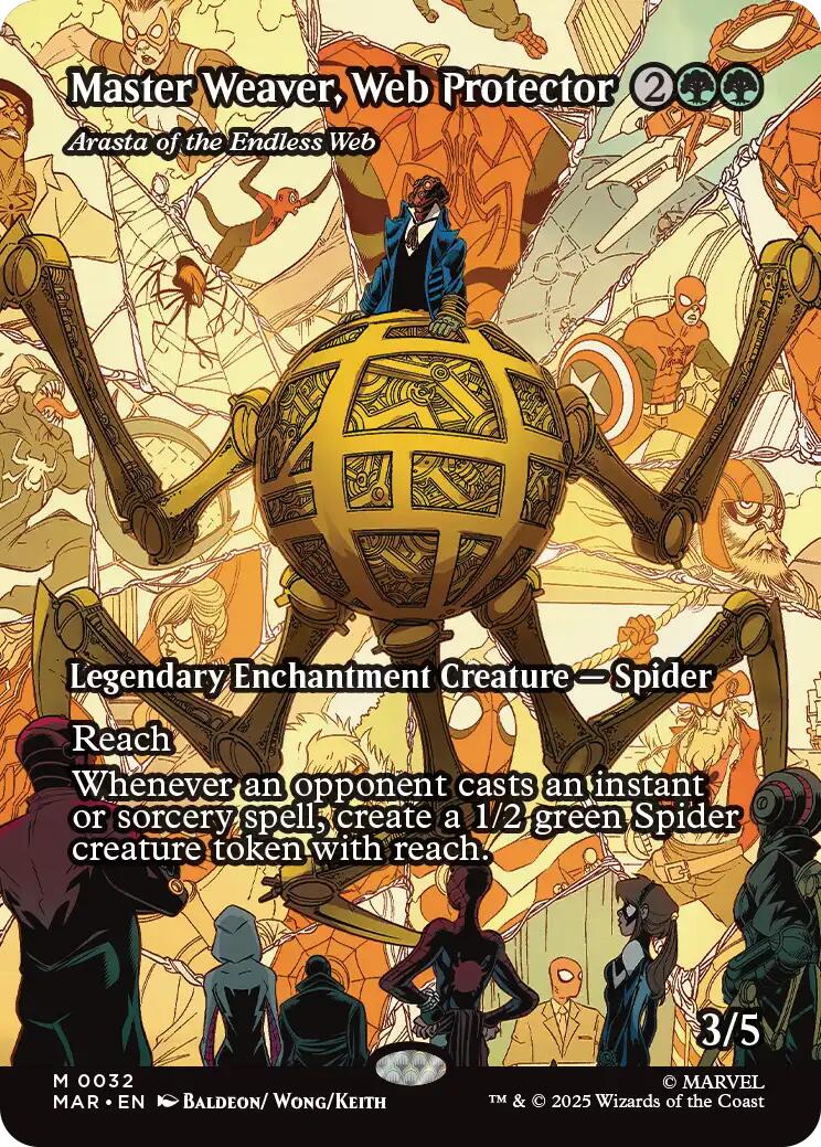 Master Weaver, Web Protector - Arasta of the Endless Web (Borderless) [Marvel's Spider-Man: Eternal-Legal] | Gear Gaming Bentonville