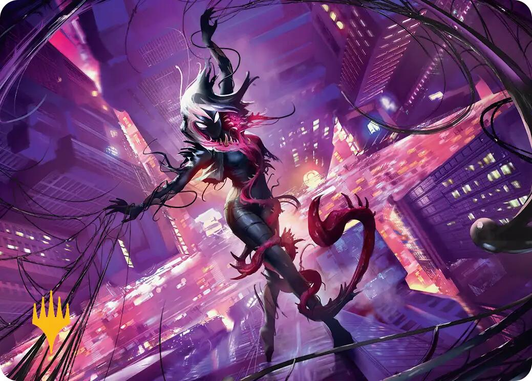 Gwenom, Remorseless Art Card (Gold-Stamped Planeswalker Symbol) [Marvel's Spider-Man Art Series] | Gear Gaming Bentonville