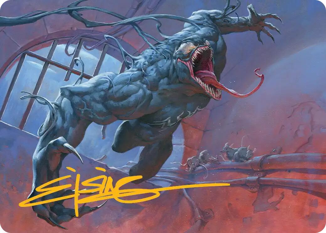 Venom, Evil Unleashed Art Card (Gold-Stamped Signature) [Marvel's Spider-Man Art Series] | Gear Gaming Bentonville