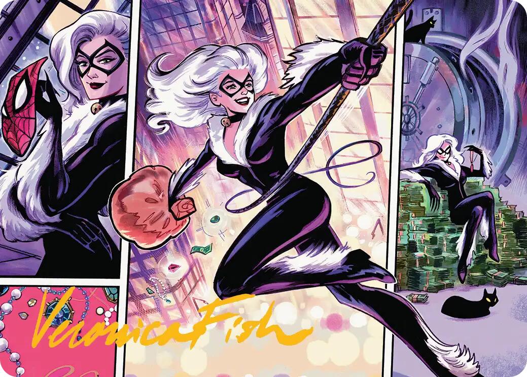Black Cat, Cunning Thief Art Card (Gold-Stamped Signature) [Marvel's Spider-Man Art Series] | Gear Gaming Bentonville