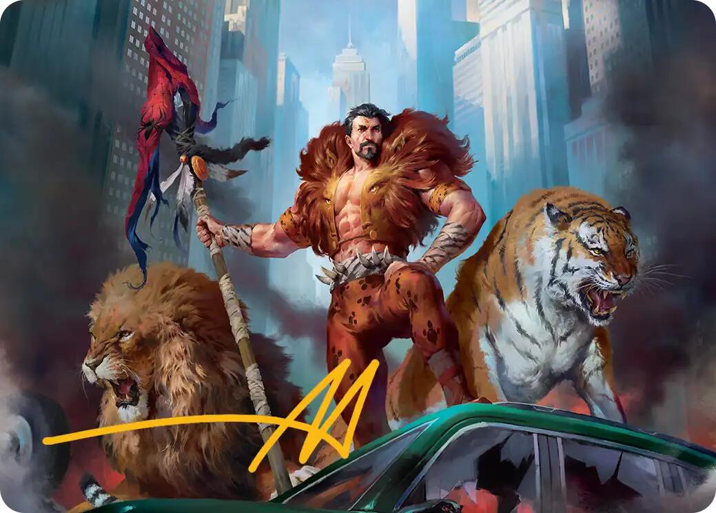 Kraven, Proud Predator Art Card (Gold-Stamped Signature) [Marvel's Spider-Man Art Series] | Gear Gaming Bentonville