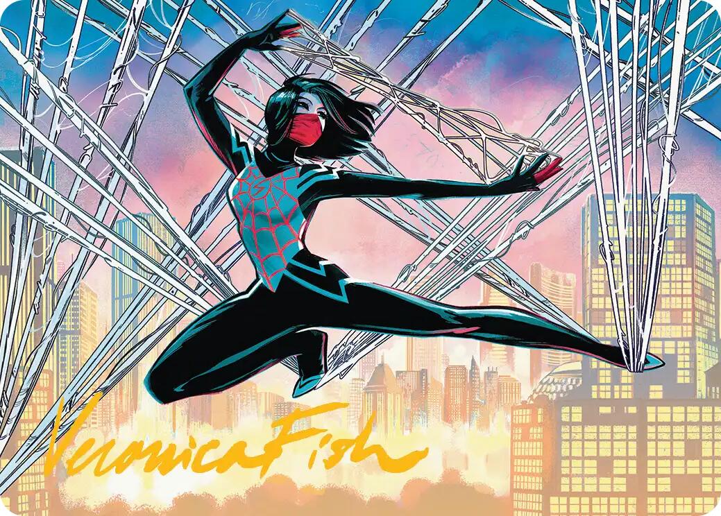 Silk, Web Weaver Art Card (39/54) (Gold-Stamped Signature) [Marvel's Spider-Man Art Series] | Gear Gaming Bentonville
