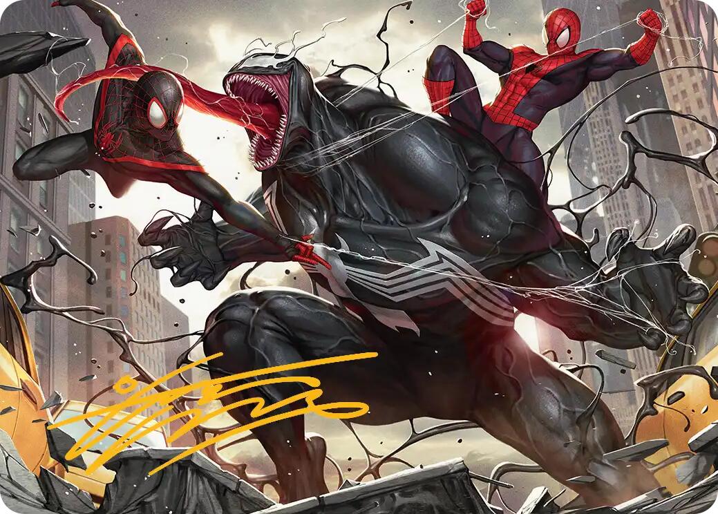 Terrific Team-Up Art Card (Gold-Stamped Signature) [Marvel's Spider-Man Art Series] | Gear Gaming Bentonville