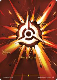 Fury Rune (Alternate Art) [Origins] | Gear Gaming Bentonville