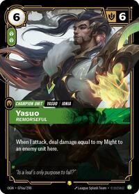 Yasuo - Remorseful (Alternate Art) [Origins] | Gear Gaming Bentonville