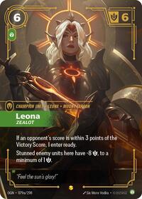Leona - Zealot (Alternate Art) [Origins] | Gear Gaming Bentonville