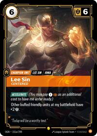 Lee Sin - Centered (Alternate Art) [Origins] | Gear Gaming Bentonville