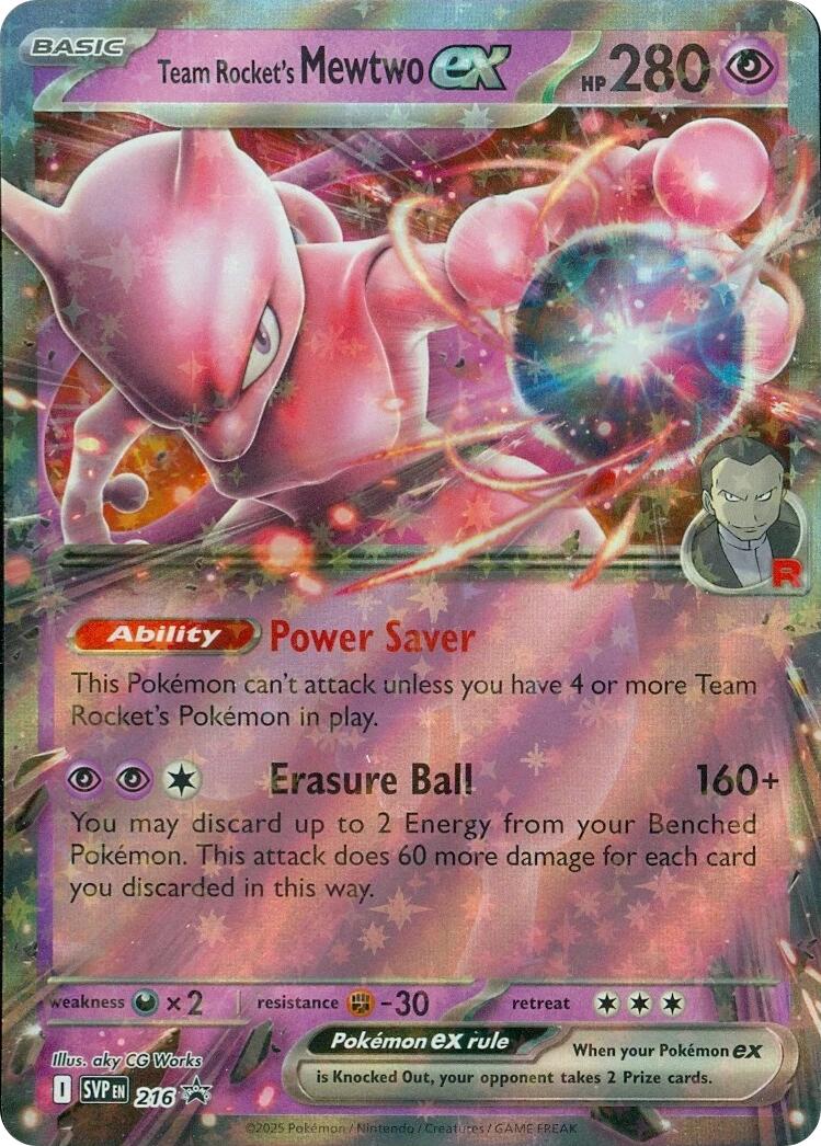 Team Rocket's Mewtwo ex (216) [Scarlet & Violet: Black Star Promos] | Gear Gaming Bentonville