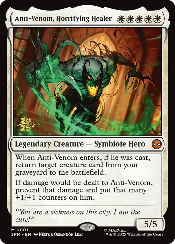 Anti-Venom, Horrifying Healer [Marvel's Spider-Man Prerelease Promos] | Gear Gaming Bentonville