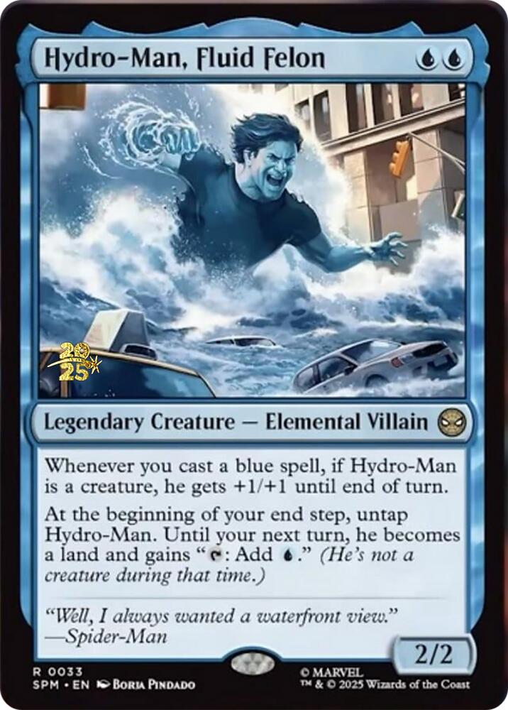 Hydro-Man, Fluid Felon [Marvel's Spider-Man Prerelease Promos] | Gear Gaming Bentonville