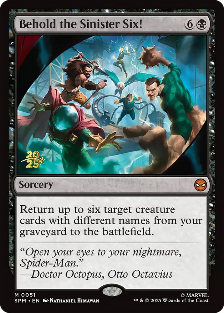 Behold the Sinister Six! [Marvel's Spider-Man Prerelease Promos] | Gear Gaming Bentonville