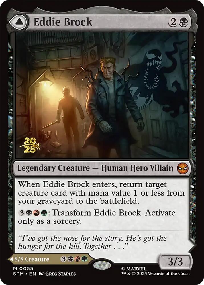 Eddie Brock // Venom, Lethal Protector [Marvel's Spider-Man Prerelease Promos] | Gear Gaming Bentonville
