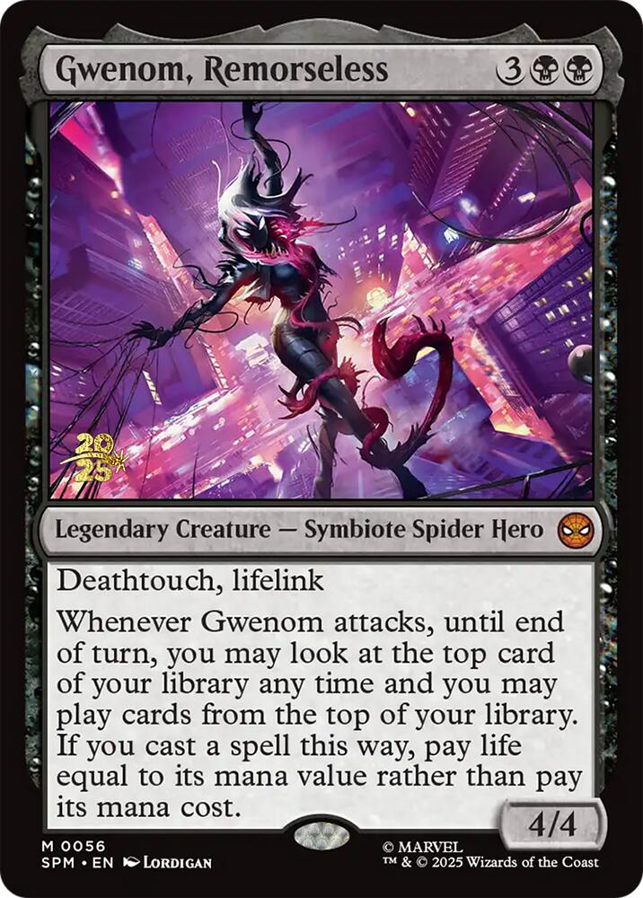 Gwenom, Remorseless [Marvel's Spider-Man Prerelease Promos] | Gear Gaming Bentonville