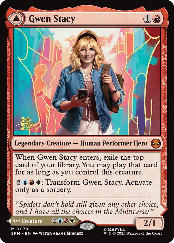 Gwen Stacy // Ghost-Spider [Marvel's Spider-Man Prerelease Promos] | Gear Gaming Bentonville
