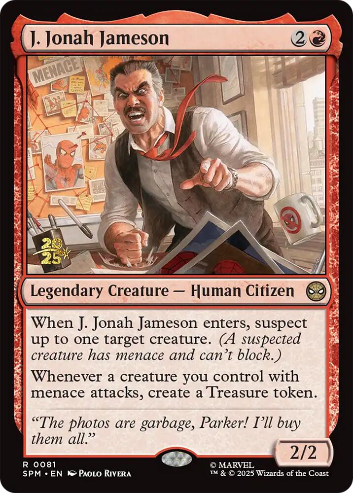 J. Jonah Jameson [Marvel's Spider-Man Prerelease Promos] | Gear Gaming Bentonville