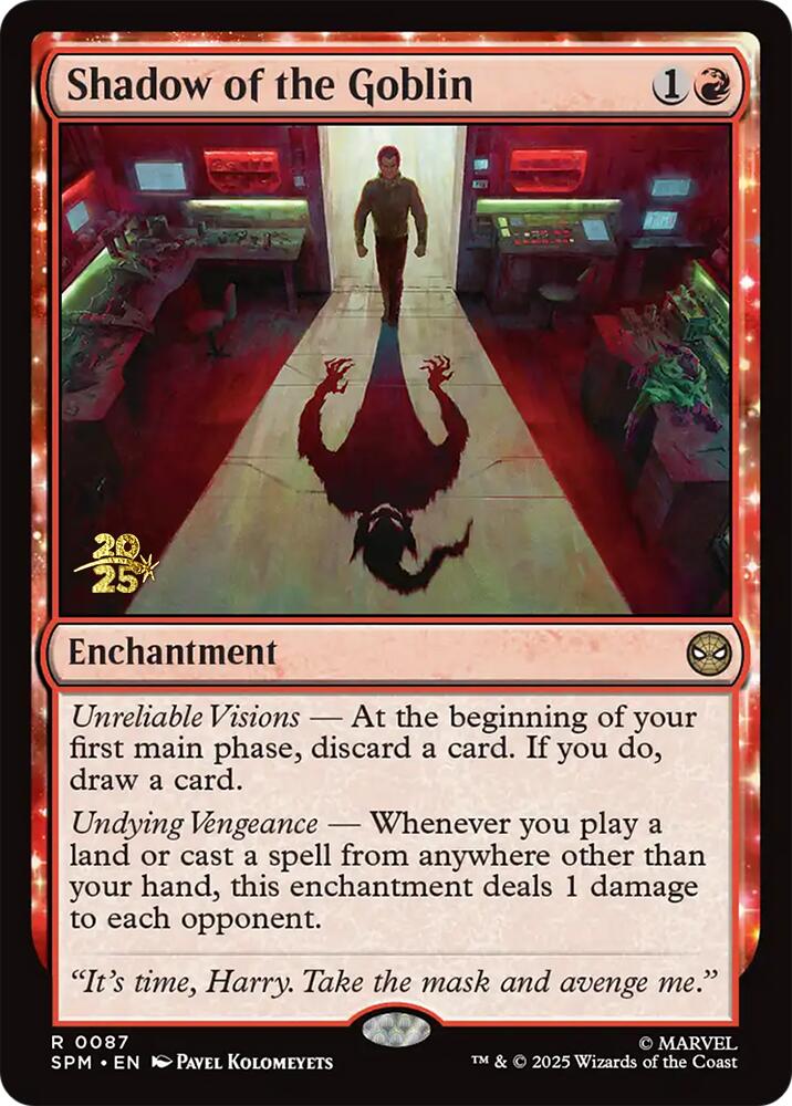 Shadow of the Goblin [Marvel's Spider-Man Prerelease Promos] | Gear Gaming Bentonville