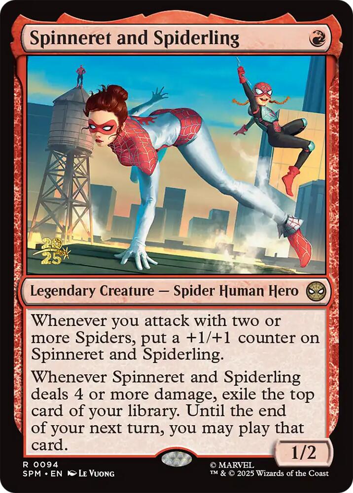 Spinneret and Spiderling [Marvel's Spider-Man Prerelease Promos] | Gear Gaming Bentonville