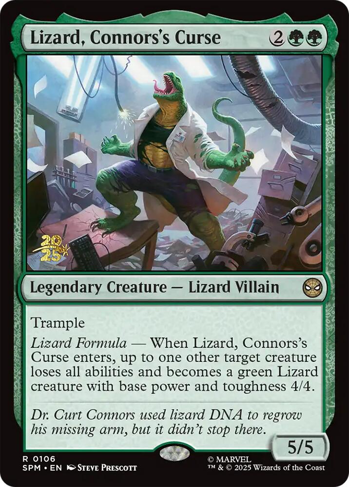 Lizard, Connors's Curse [Marvel's Spider-Man Prerelease Promos] | Gear Gaming Bentonville