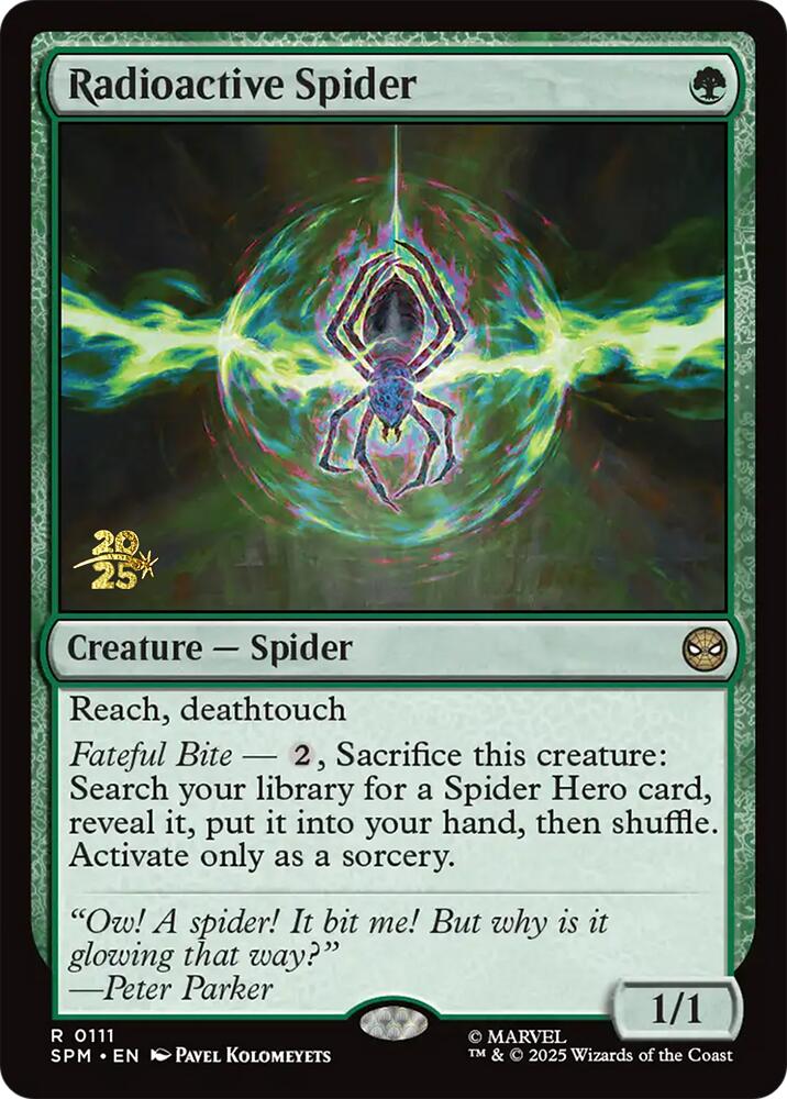 Radioactive Spider [Marvel's Spider-Man Prerelease Promos] | Gear Gaming Bentonville