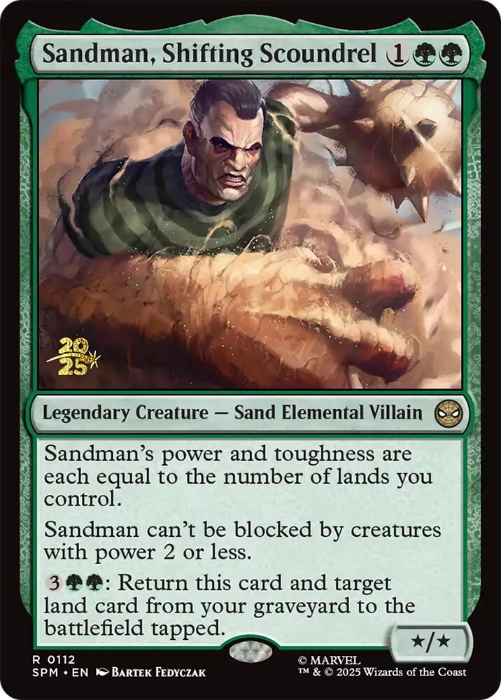 Sandman, Shifting Scoundrel [Marvel's Spider-Man Prerelease Promos] | Gear Gaming Bentonville