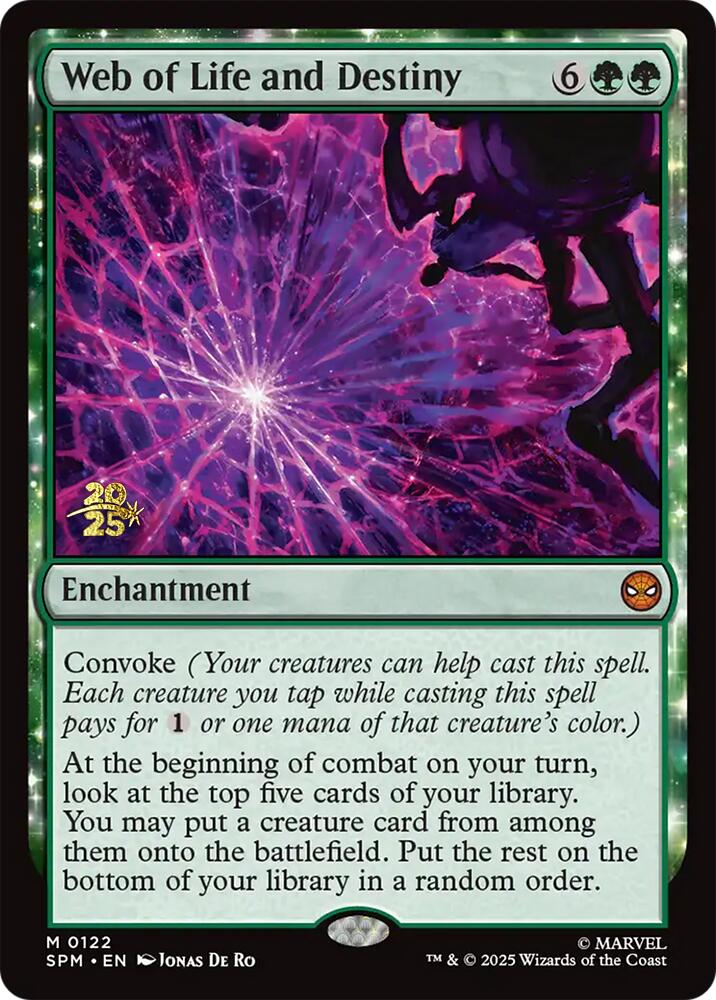 Web of Life and Destiny [Marvel's Spider-Man Prerelease Promos] | Gear Gaming Bentonville