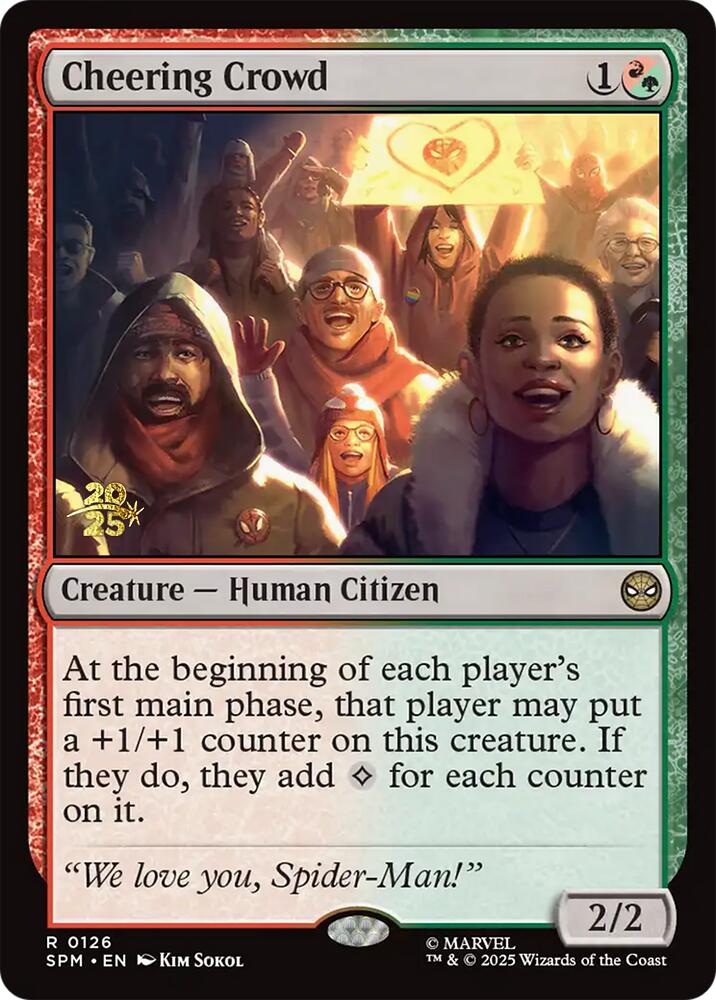 Cheering Crowd [Marvel's Spider-Man Prerelease Promos] | Gear Gaming Bentonville
