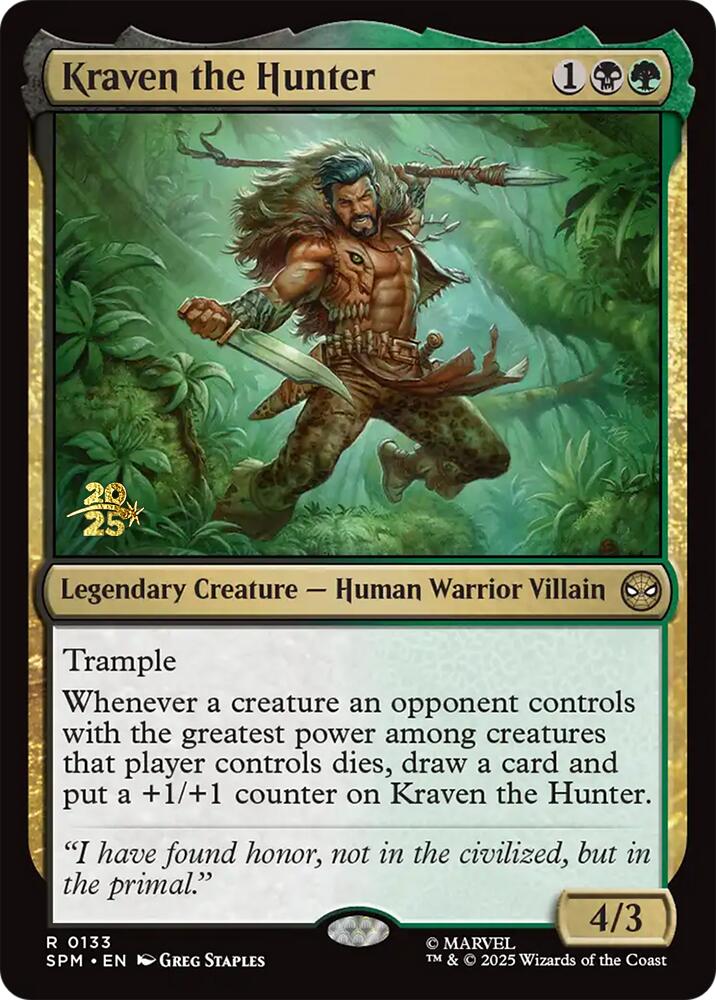 Kraven the Hunter [Marvel's Spider-Man Prerelease Promos] | Gear Gaming Bentonville