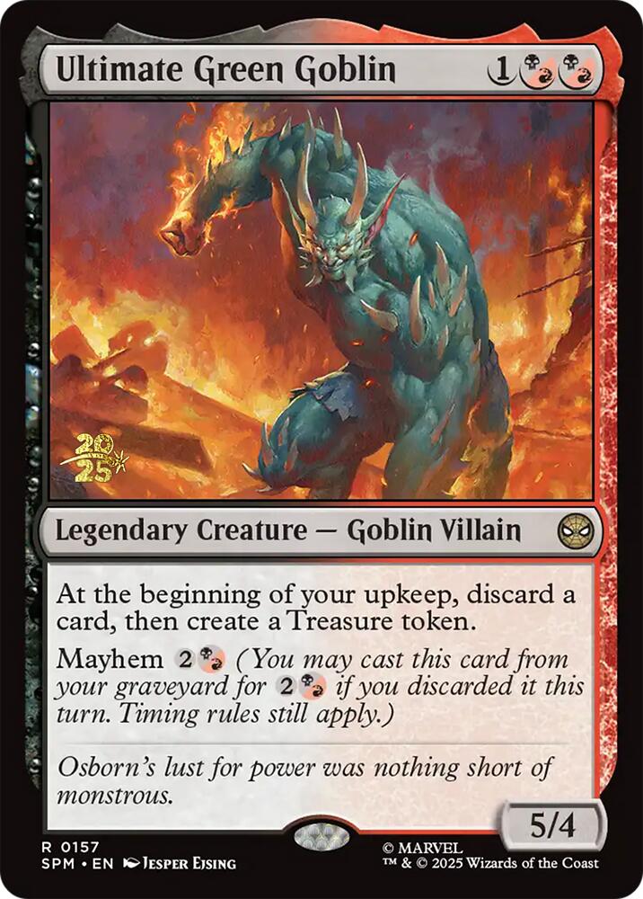 Ultimate Green Goblin [Marvel's Spider-Man Prerelease Promos] | Gear Gaming Bentonville