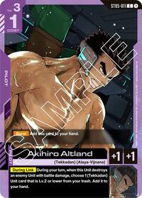 Akihiro Altland (ST05-011) [Starter Deck 05: Iron Bloom] | Gear Gaming Bentonville