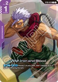 With Iron and Blood (C+) (ST05-013) [Starter Deck 05: Iron Bloom] | Gear Gaming Bentonville