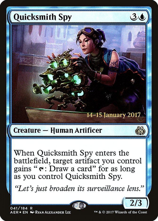 Quicksmith Spy [Aether Revolt Prerelease Promos] | Gear Gaming Bentonville