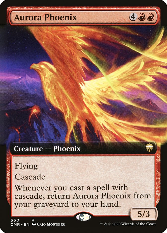 Aurora Phoenix (Extended Art) [Commander Legends] | Gear Gaming Bentonville