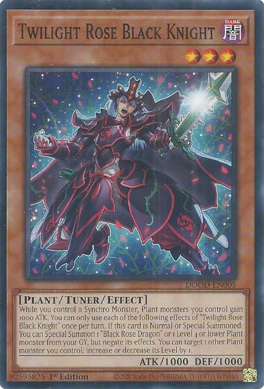 Twilight Rose Black Knight [DOOD-EN005] Common | Gear Gaming Bentonville