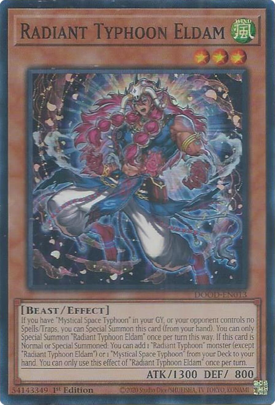 Radiant Typhoon Eldam [DOOD-EN013] Super Rare | Gear Gaming Bentonville