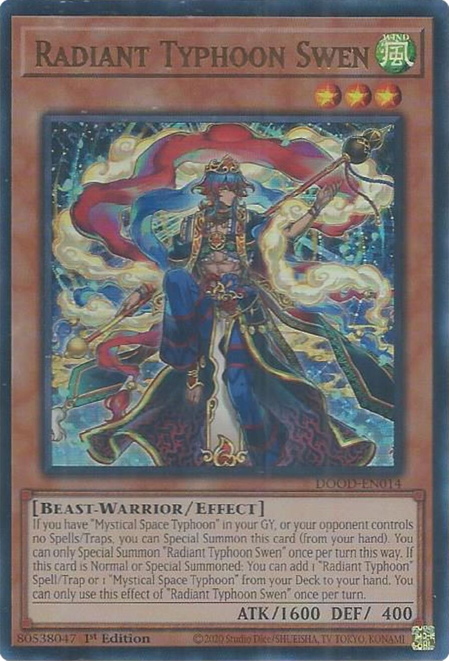 Radiant Typhoon Swen [DOOD-EN014] Ultra Rare | Gear Gaming Bentonville