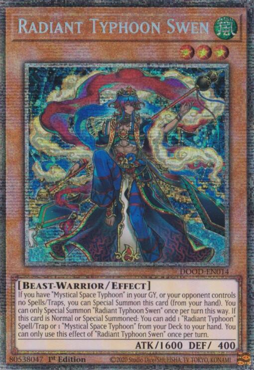 Radiant Typhoon Swen (Starlight Rare) [DOOD-EN014] Starlight Rare | Gear Gaming Bentonville