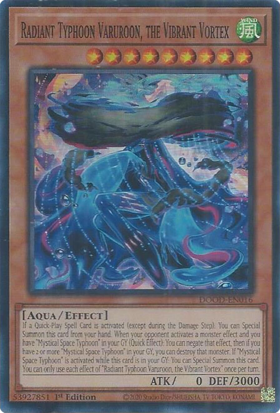 Radiant Typhoon Varuroon, the Vibrant Vortex [DOOD-EN016] Super Rare | Gear Gaming Bentonville