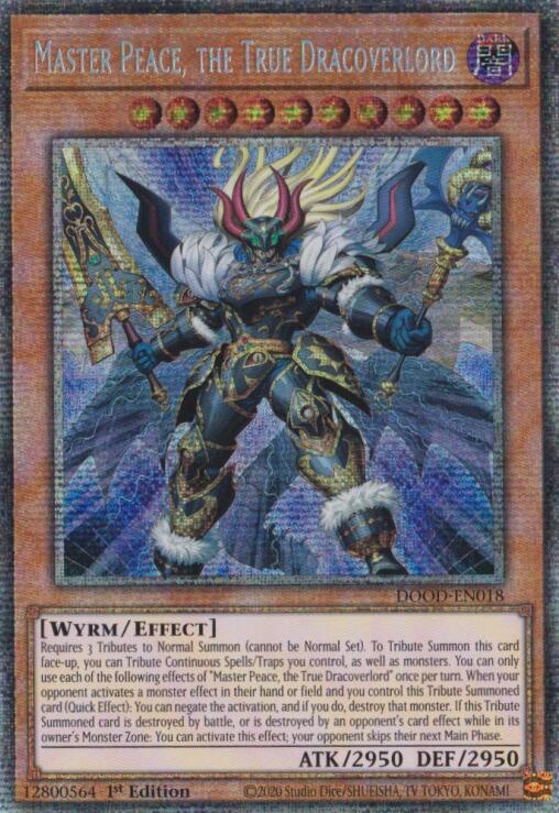 Master Peace, the True Dracoverlord (Starlight Rare) [DOOD-EN018] Starlight Rare | Gear Gaming Bentonville