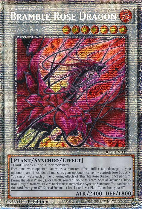 Bramble Rose Dragon (Starlight Rare) [DOOD-EN039] Starlight Rare | Gear Gaming Bentonville