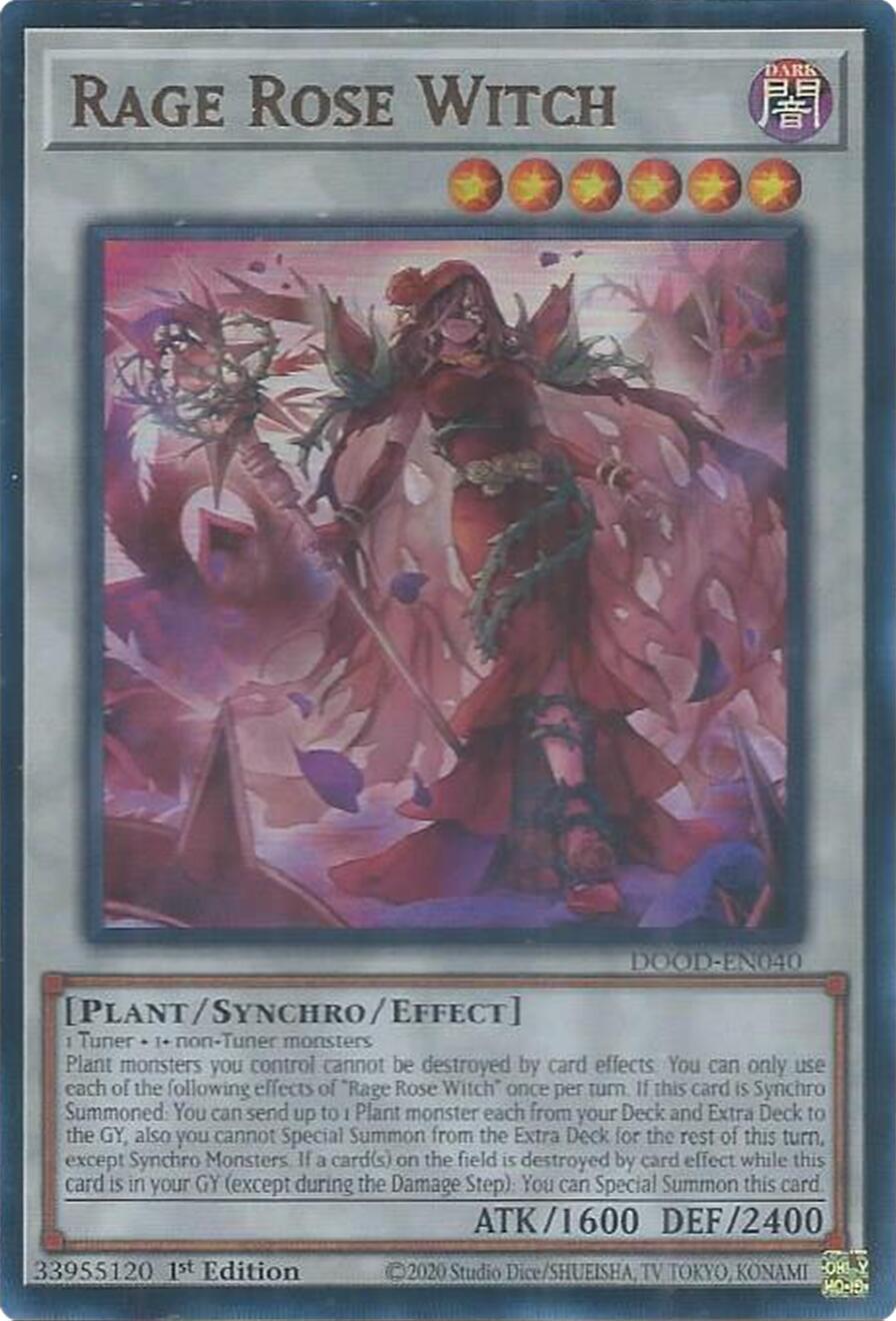 Rage Rose Witch [DOOD-EN040] Ultra Rare | Gear Gaming Bentonville